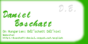 daniel boschatt business card